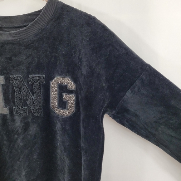Anine Bing Velour Velvet Sweatshirt - Picture 5 of 12